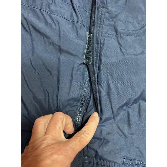 L.L Bean Orange blue hooded kids boys coat size medium 10-12 - Picture 4 of 6